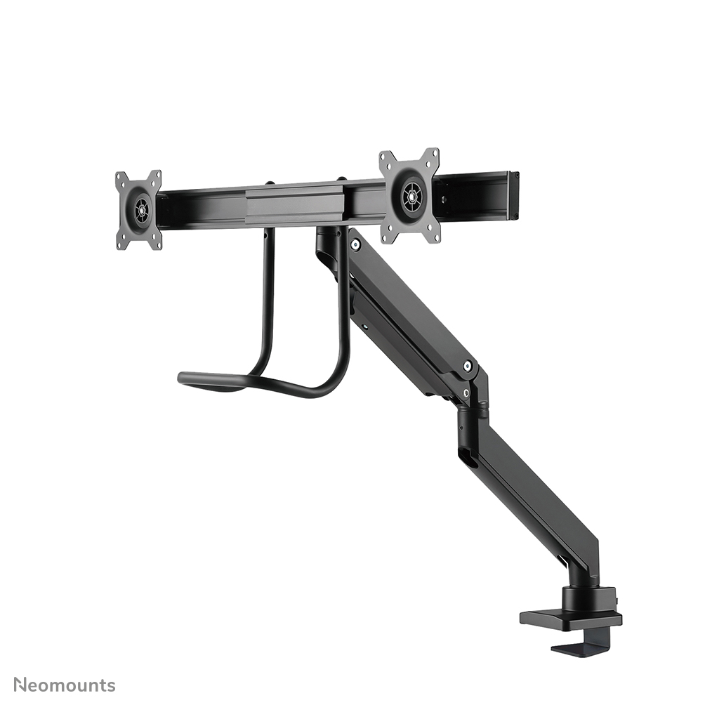 Neomounts NM-D775DXBLACK Brazo de monitor 10-32" - resorte de gas - Topfix - Tope-a-180°